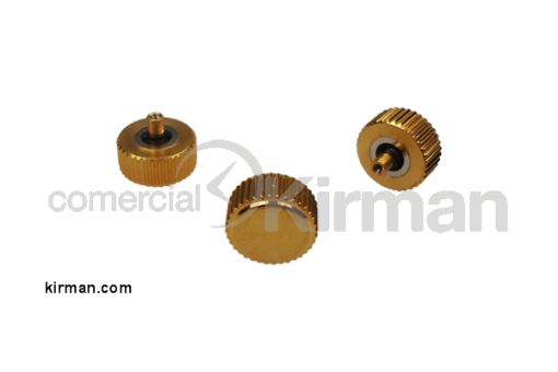 Imagen de Corona con doble junta sumergible con cuello dorada R90 Ø 5.50 T 200 mm