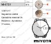 Imagen de Movimiento de pulsera mecánico automático Miyota 6T51