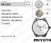 Imagen de Movimiento de pulsera mecánico automático Miyota 8205