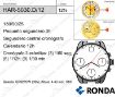 Imagen de Movimiento de pulsera de cuarzo Ronda 5030.D con calendario a las 12h