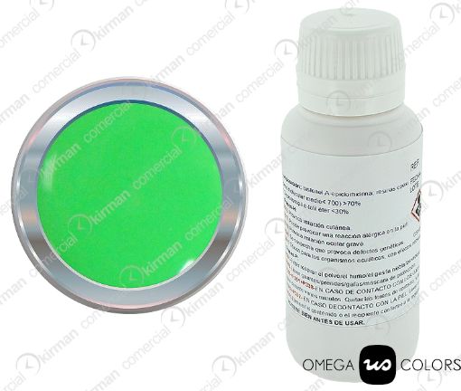 Imagen de Esmalte al frío base verde fluorescente bote de 100 grs