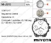 Imagen de Movimiento de pulsera de cuarzo Miyota JS15