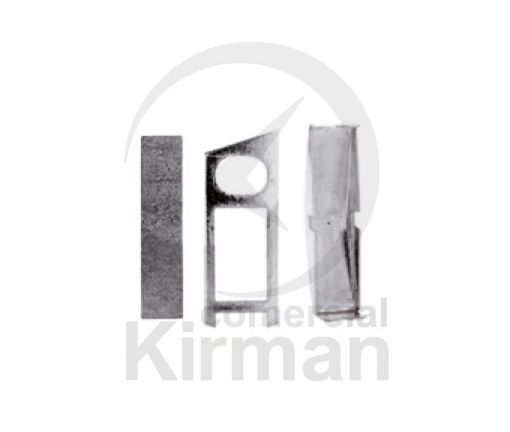 Imagen de Sistema de gemelo reforzado 5 x 19 mm. Plata 925