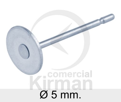 Imagen de Disco plano con palillo Ø 5 mm Plata 925