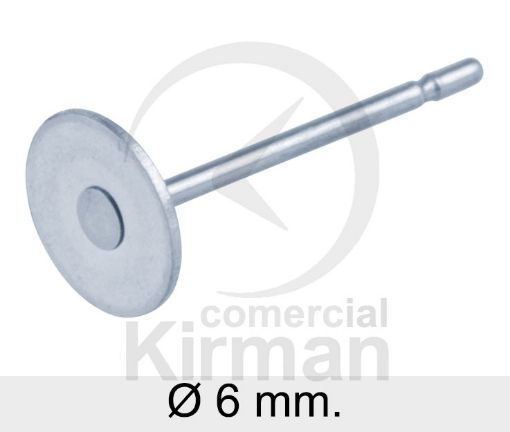 Imagen de Disco plano con palillo Ø 6 mm Plata 925