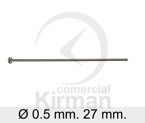 Imagen de Remache con media bola 27 mm. (Ø 0.5 mm) Plata 925