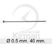 Imagen de Remache con media bola 40 mm.  (Ø 0.5 mm.) Plata 925