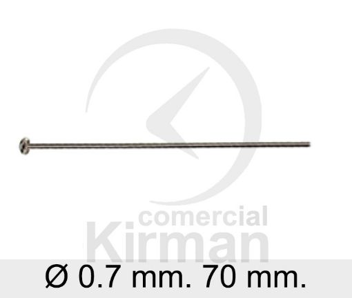 Imagen de Remaches con media bola 27 mm. (Ø 0.5 mm.) Plata 925