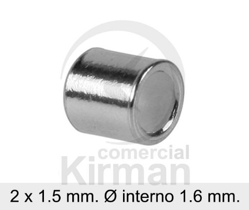 Imagen de Chafa 2 x 1.5 mm. (Ø 1.6 mm.) Plata 925