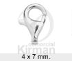 Imagen de Mosquetón lágrima 4 x 7 mm Plata 925