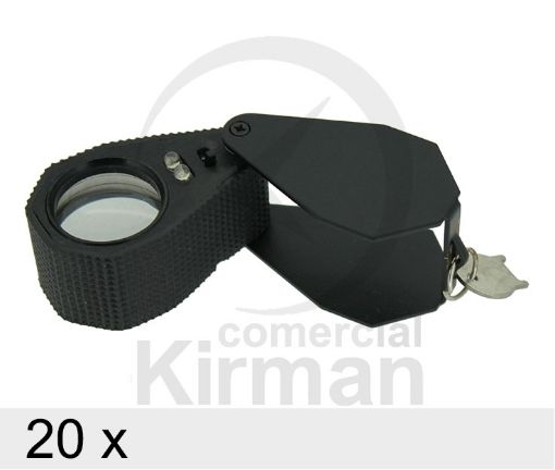 Imagen de Lupa de diamantista plegable con luz de 20x