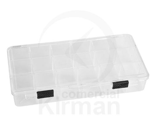 Imagen de Caja clasificadora de plástico con 18 divisiones