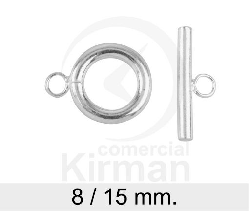 Imagen de Cierre aro 8 mm y Barra 15 mm. Plata 925