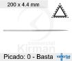 Imagen de Limatón Vallorbe triangular - Picado 0 basto L: 200 mm - LA2407-200-0