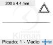 Imagen de Limatón Vallorbe triangular - Picado 1 medio L: 200 mm - LA2407-200-1