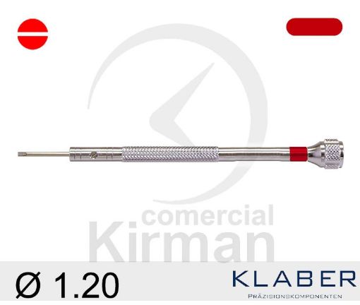 Imagen de Destornillador Klaber de punta plana de 1.20 mm