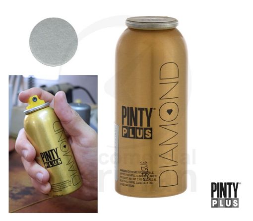 Imagen de Spray Pintyplus Diamond Color platinum 140 cc. 