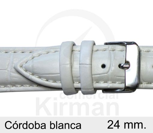 CORREA PIEL BLANCO