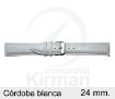 CORREA PIEL BLANCO