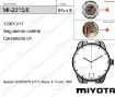 Imagen de Movimiento de pulsera de cuarzo Miyota 2015 con calendario a las 6h