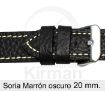 CORREA PIEL MARRÓN OSCURO