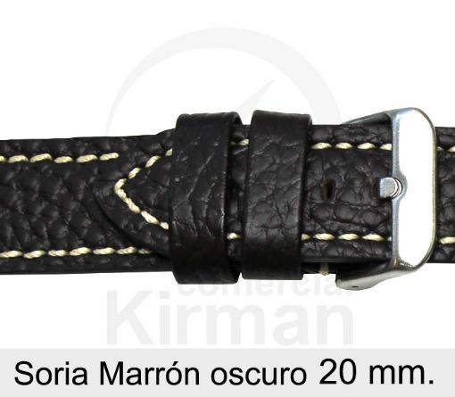 CORREA PIEL MARRÓN OSCURO
