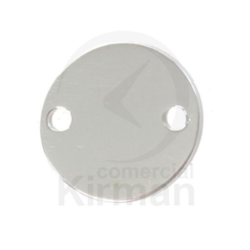 Imagen de Medalla doble taladro para grabar 15.0 mm. Plata 925