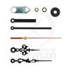 mecanismo reloj 55x55, kit agujas reloj pared