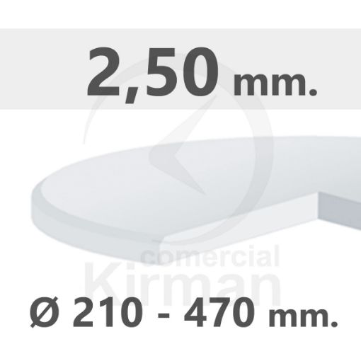 Imagen de Cristal mineral plano grosor 2.50 mm