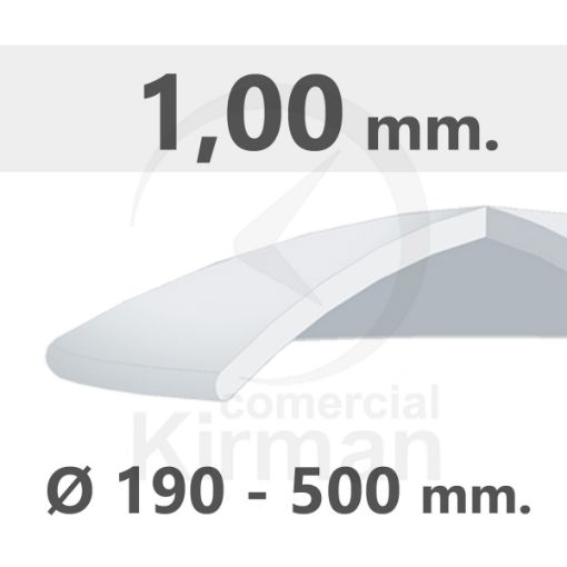 Imagen de Cristal mineral bombé grosor 1.00 mm.