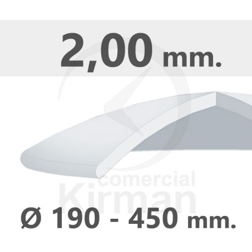 Imagen de Cristal mineral bombé grosor 2.00 mm.