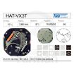 Imagen de Movimiento de pulsera Hattori VX3T