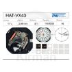 Movimiento Hattori VX43 Original