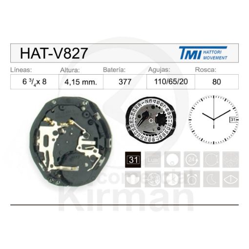 Imagen de Movimiento de pulsera Hattori V827