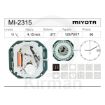  Movimiento de pulsera de cuarzo Miyota 2315