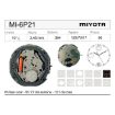 Movimiento de pulsera de cuarzo Miyota 6P21
