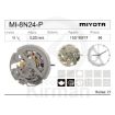 Imagen de Movimiento de pulsera mecánico automático Miyota 8N24 cromado tipo skeleton