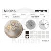 Imagen de Movimiento de pulsera mecánico automático Miyota 9015