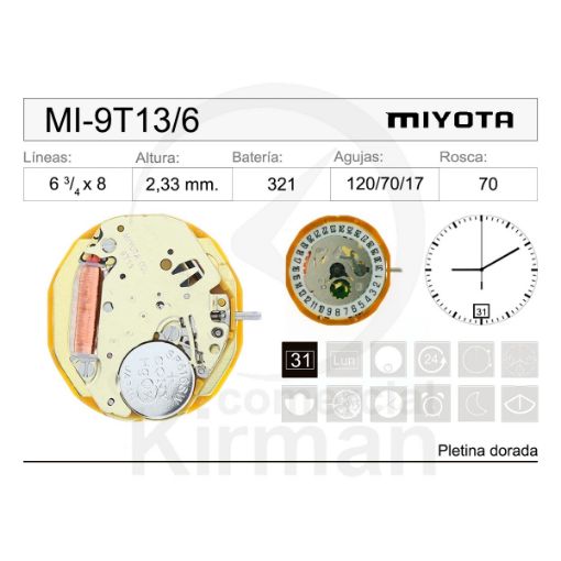 Miyota 9T13 Original