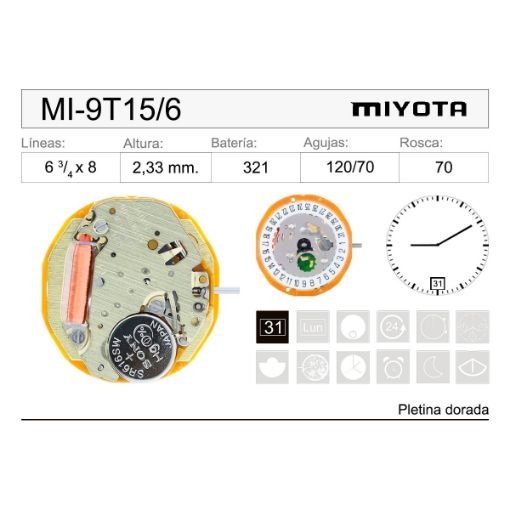 Miyota 9T15 Original 