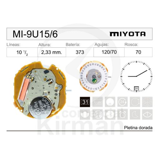 Miyota 9U15 Original