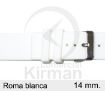 Imagen de Correa silicona Roma color blanca 14 mm