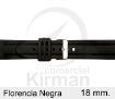 Imagen de Correa silicona Florencia color negra 18 mm