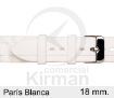 Imagen de Correa silicona París color blanca 18 mm