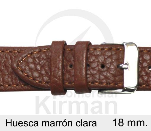 Correa Piel Huesca Marrón Claro 18 mm