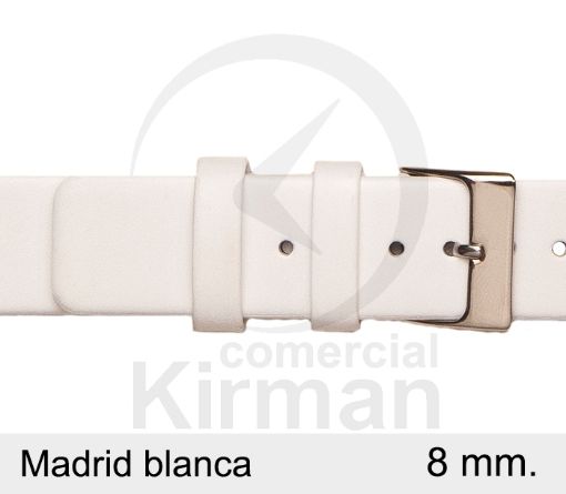 CORREA PIEL BLANCO