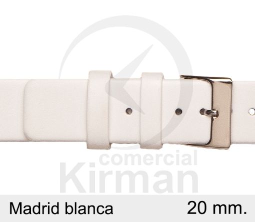 CORREA PIEL BLANCO