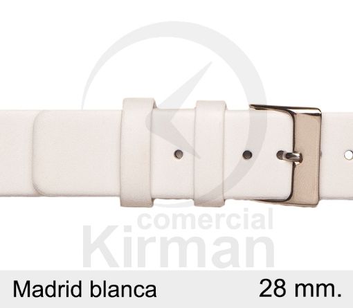 CORREA PIEL BLANCO