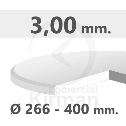 Cristal mineral plano de 3.00 mm de espesor para reparación de relojes