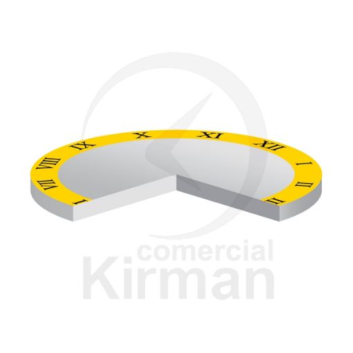 Imagen de Cristal mineral plano con bisel dorado Ø 26.5 mm G. 1mm.